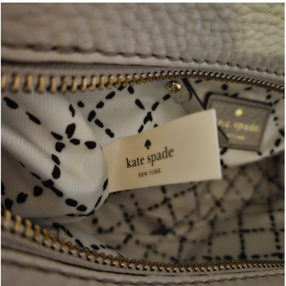 Kate Spade Grant Park Alida Shoulder Tote Wkru2640 In Moussfrost Taupe - Picture 8 of 11